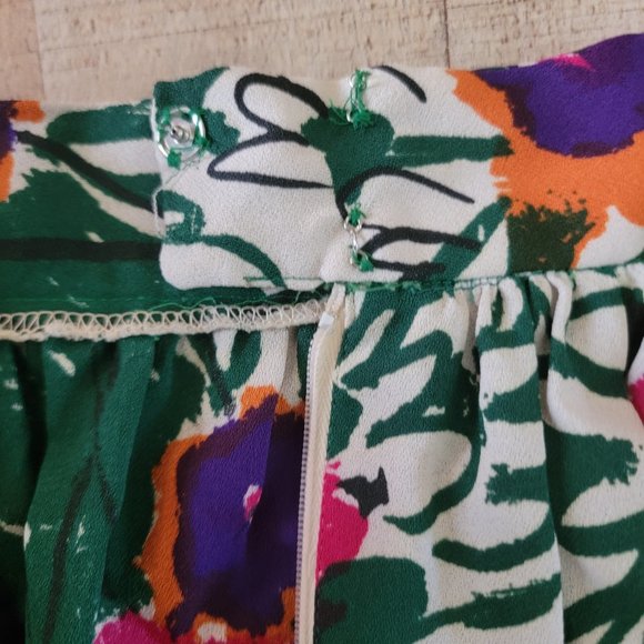 Vera Neumann Vivid Floral Long Skirt - Picture 10 of 14